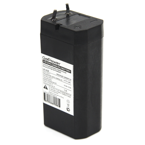 

GoPower LA-410, 4V, 1Ah, Черный, LA-410