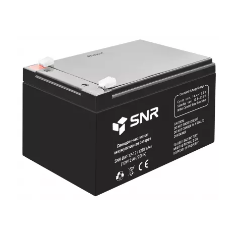 

Аккумуляторная батарея для ИБП SNR SNR-BAT-12-12-GP, 12V, 12Ah, Черный, SNR-BAT-12-12-GP