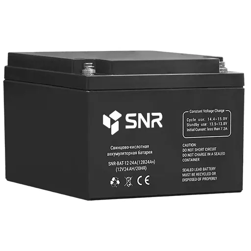 

Аккумуляторная батарея для ИБП SNR SNR-BAT-12-24-GP, 12V, 24Ah, Черный, SNR-BAT-12-24-GP
