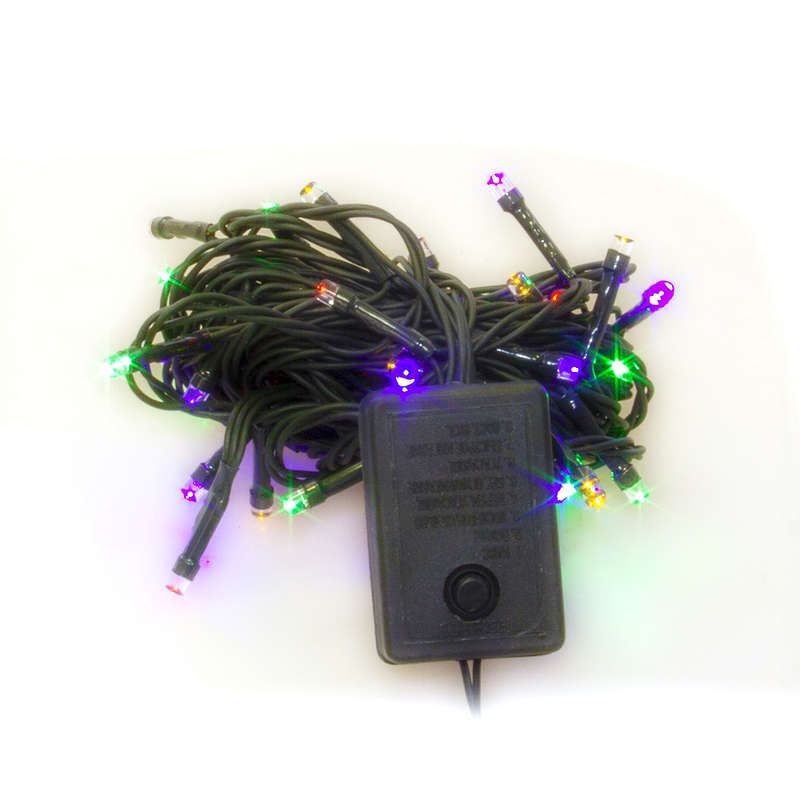 

Гирлянда SHLIGHTS LD100C-GM светодиодная, ламп: 100шт., 10м, режимов: 8, от сети, RGB (4607144116770), LD100C-GM