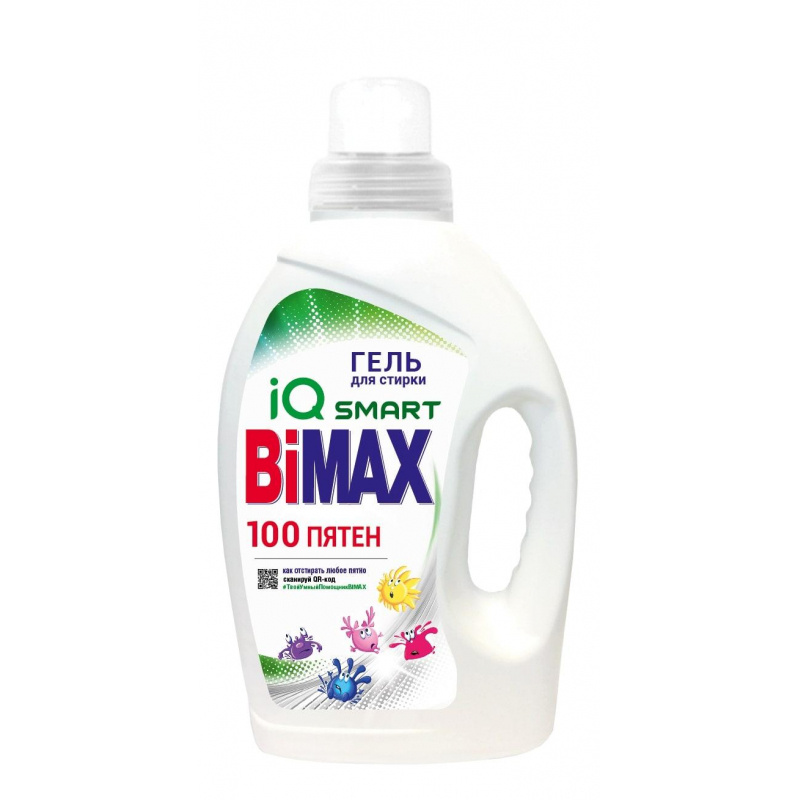 

Гель для стирки BiMax 100 пятен, 1.3л, 100 пятен