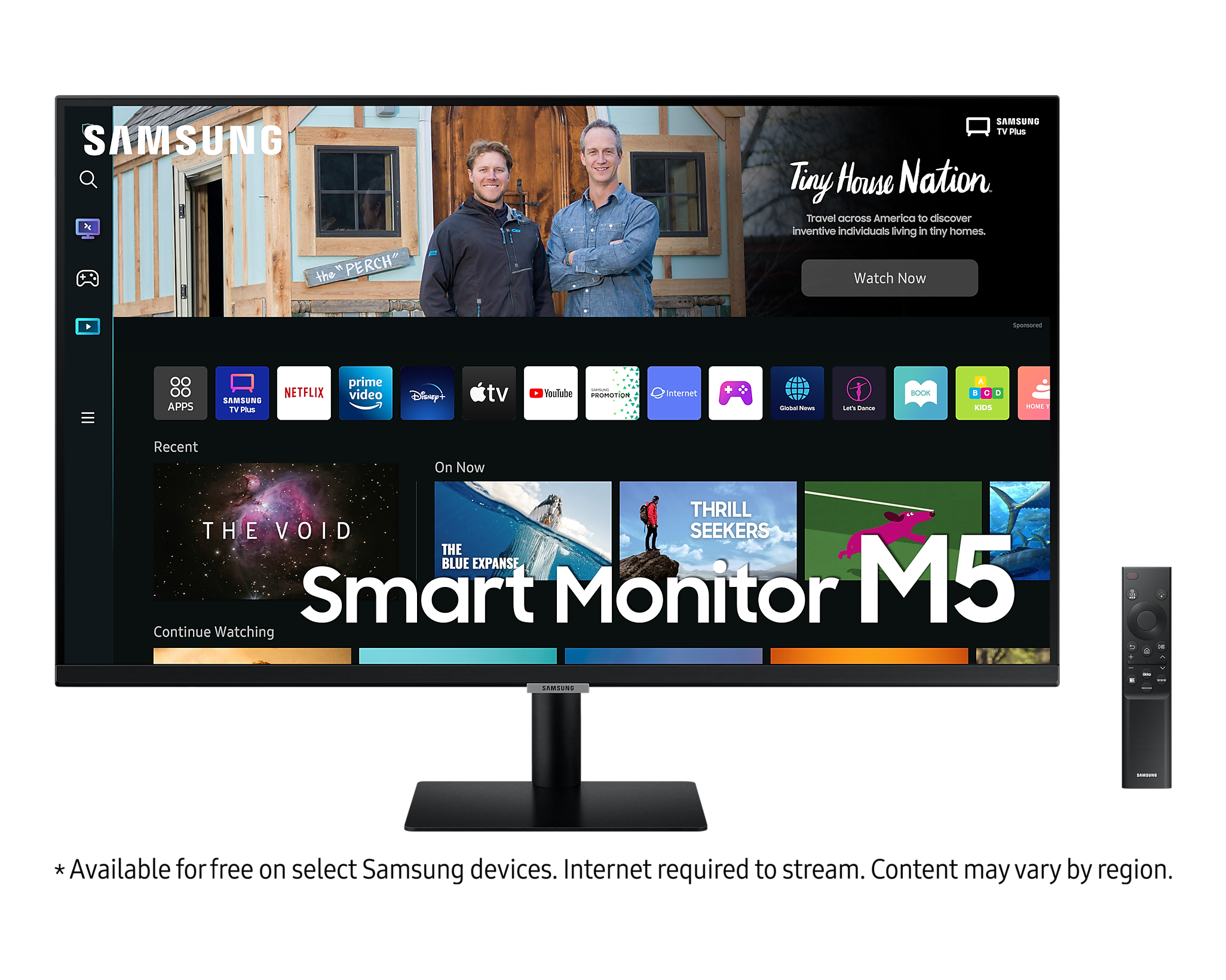 

Монитор 27" Samsung Smart Monitor M5 LS27BM500EUXEN VA, 1920x1080 (16:9), 250кд/м2, 4мс, 178°/178°, HDMI, USB-Hub, черный (LS27BM500EUXEN), LS27BM500EUXEN