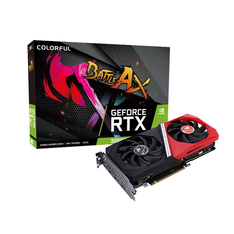 

Видеокарта Colorful NVIDIA GeForce RTX 3060Ti NB DUO V2 LHR-V, 8Gb DDR6, 256 бит, PCI-E, HDMI, 3DP, Retail (RTX 3060 Ti NB DUO V2 LHR-V), NB DUO V2 LHR-V