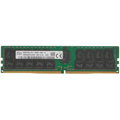 Память DDR4 RDIMM 64Gb, 2933MHz, CL21, 1.2V, Dual Rank, ECC Reg, Hynix (HMAA8GR7AJR4N-WM)