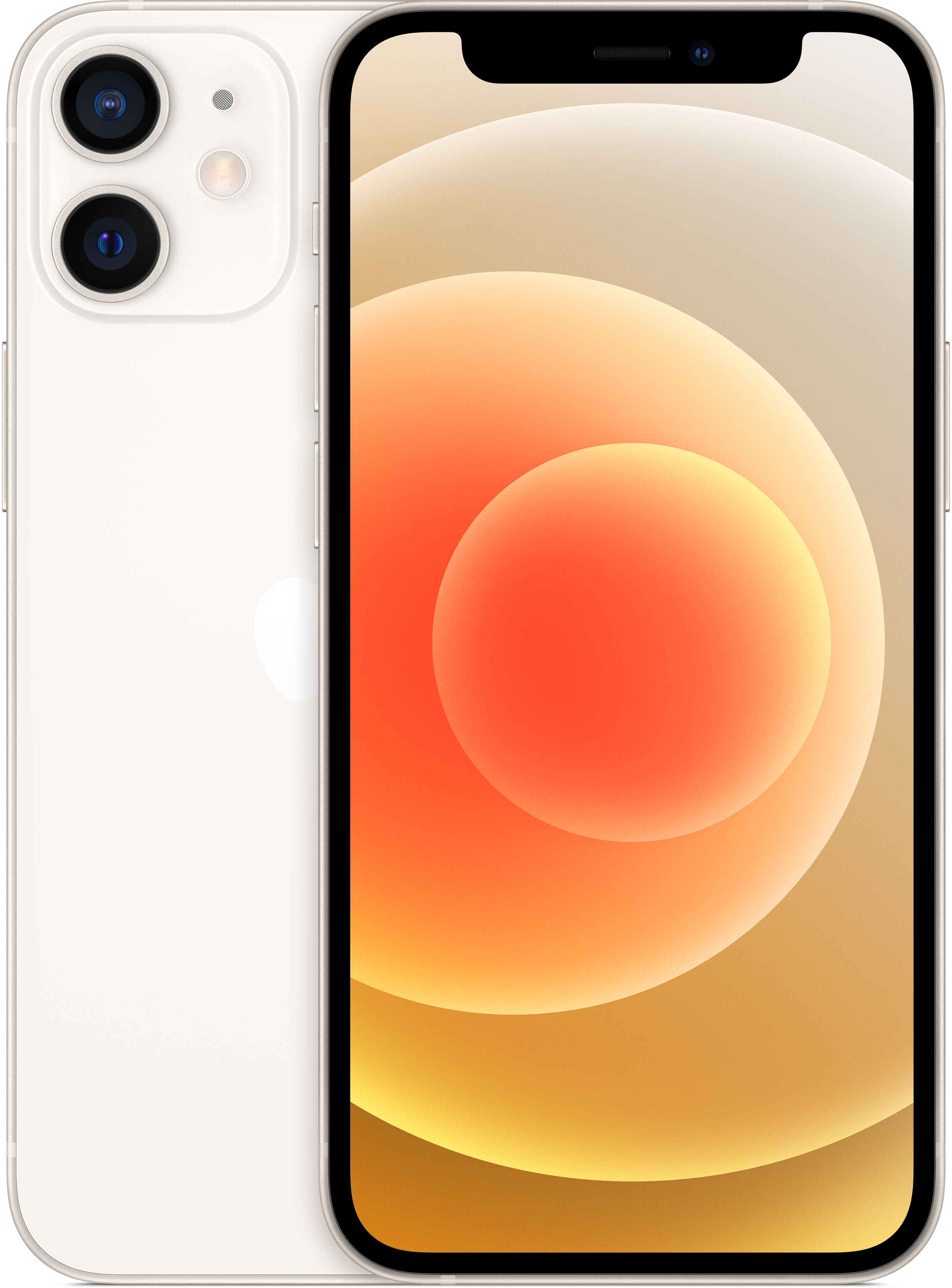 

Смартфон Apple iPhone 12 mini, 5.4" 1080x2340 OLED, Apple A14 Bionic, 4Gb RAM, 64Gb, 3G/4G/5G, NFC, Wi-Fi, BT, 2xCam, 2-Sim, Lightning, iOS 14, белый (MGDY3ZP/A), iPhone 12 mini