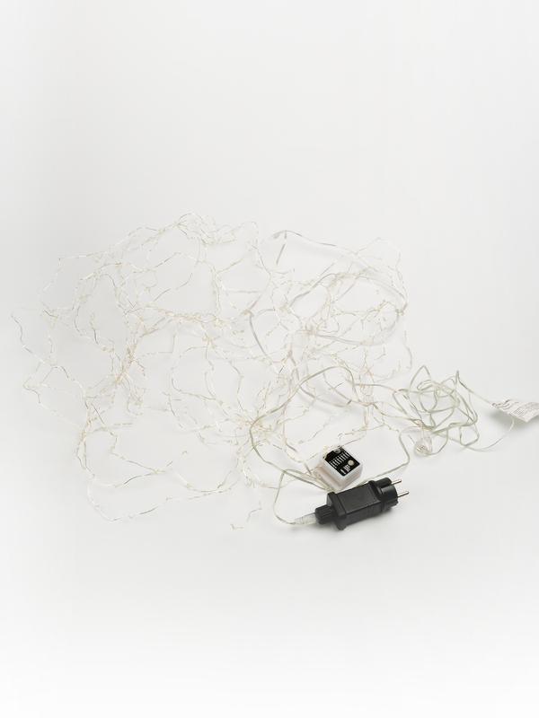 

Гирлянда SHLIGHTS CLLDM400WW-C-USB-RC светодиодная занавес, ламп: 400шт., 2м x 1.5м, от USB/сети, теплый белый (4690601050106), CLLDM400WW-C-USB-RC