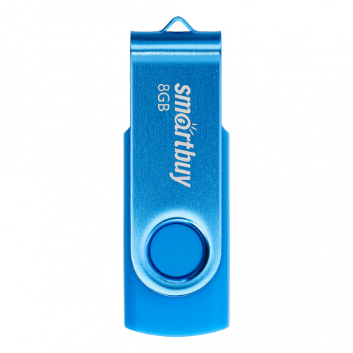 

Флешка 8Gb USB 2.0 SmartBuy Twist SB008GB2TWB, синий (SB008GB2TWB), SB008GB2TWB