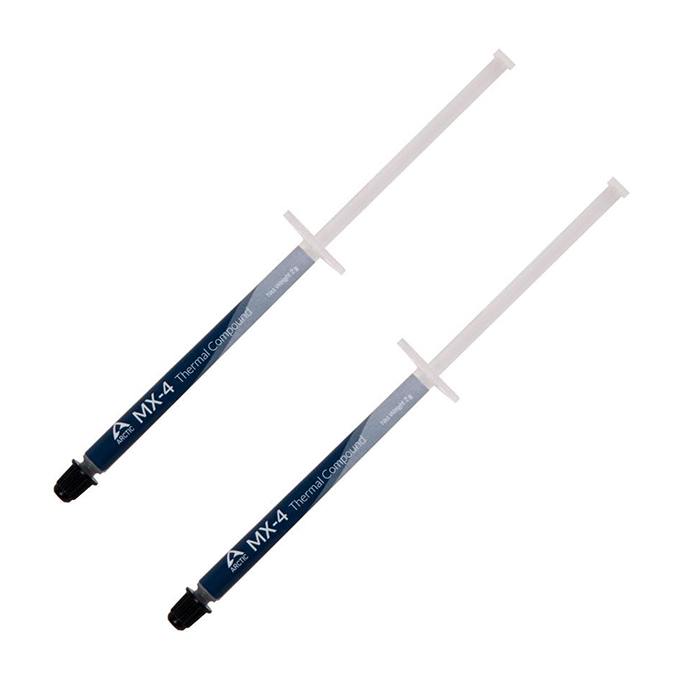 

Термопаста Arctic Cooling MX-4, 8.5 Вт/м*К, шприц, 2г, серый (2шт), MX-4