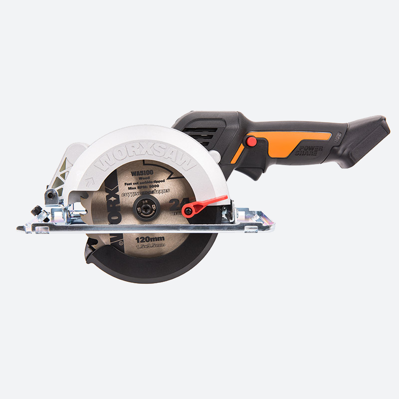 

Циркулярная пила WORX WX531.9, 6900 об/мин, диаметр диска 120мм, аккумуляторная Li-Ion 20В, подсветка, поставляется без аккумуляторов и зарядного устройства, WX531.9