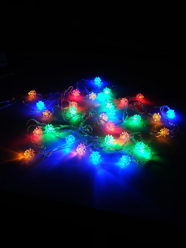 

Гирлянда SHLIGHTS "Цветы" LD030M-FL светодиодная, ламп: 30шт., 1.8м, от сети, RGB (4690601021687), "Цветы" LD030M-FL