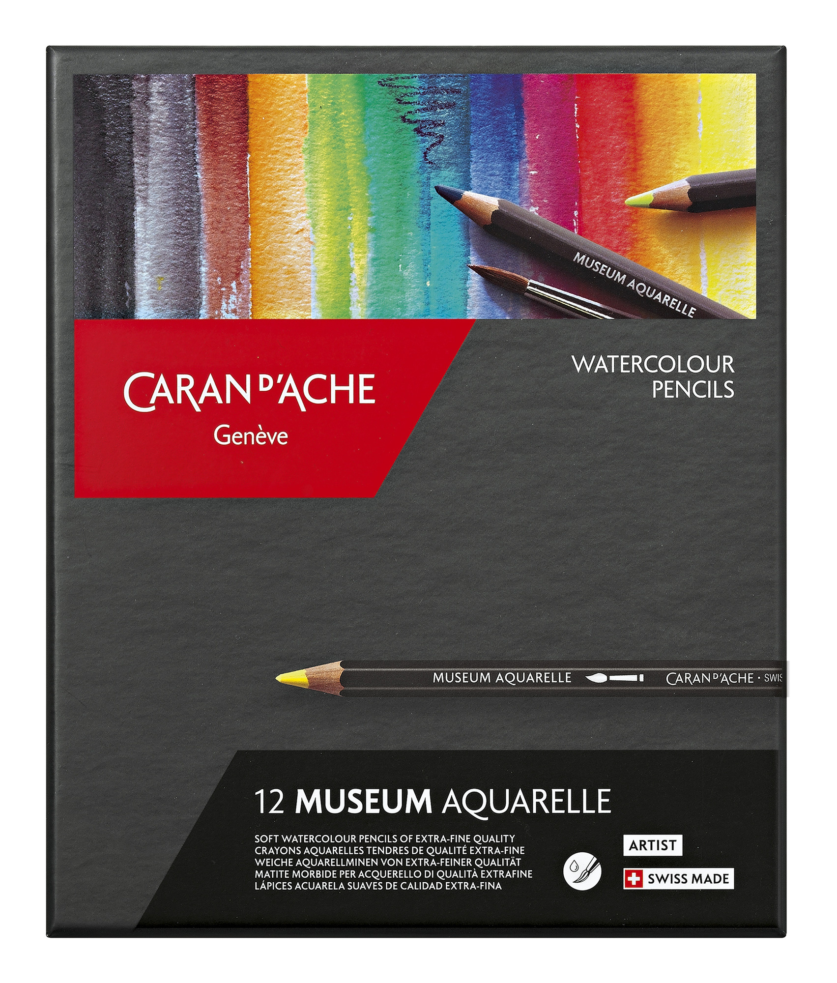 

Набор цветных карандашей Carandache Museum, шестигранные, 12шт., заточенные (3510.312), нет данных
