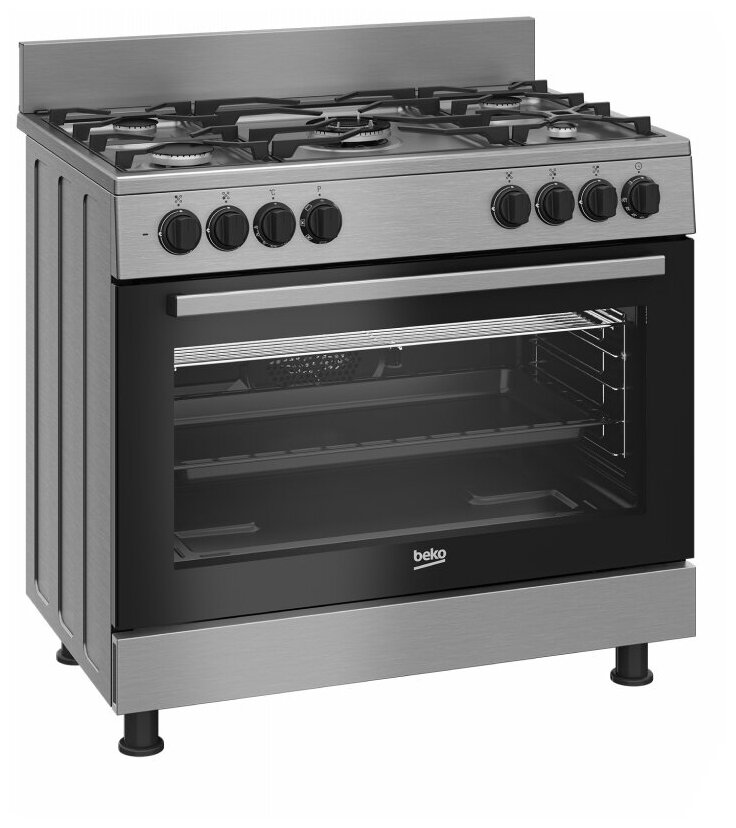 

Плита комбинированная Beko GM15120DXNS, серебристый (7757587648), GM15120DXNS