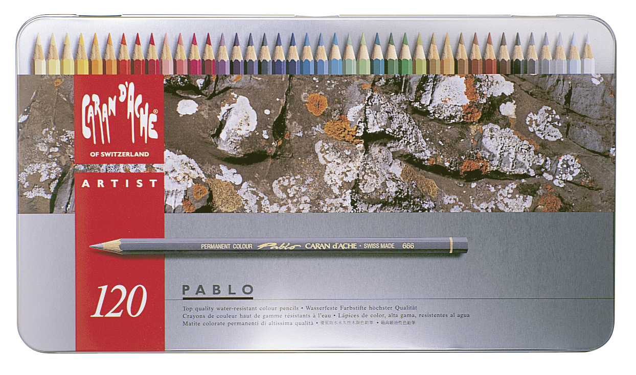

Набор цветных карандашей Carandache Pablo, шестигранные, 120шт., заточенные (666.420), нет данных