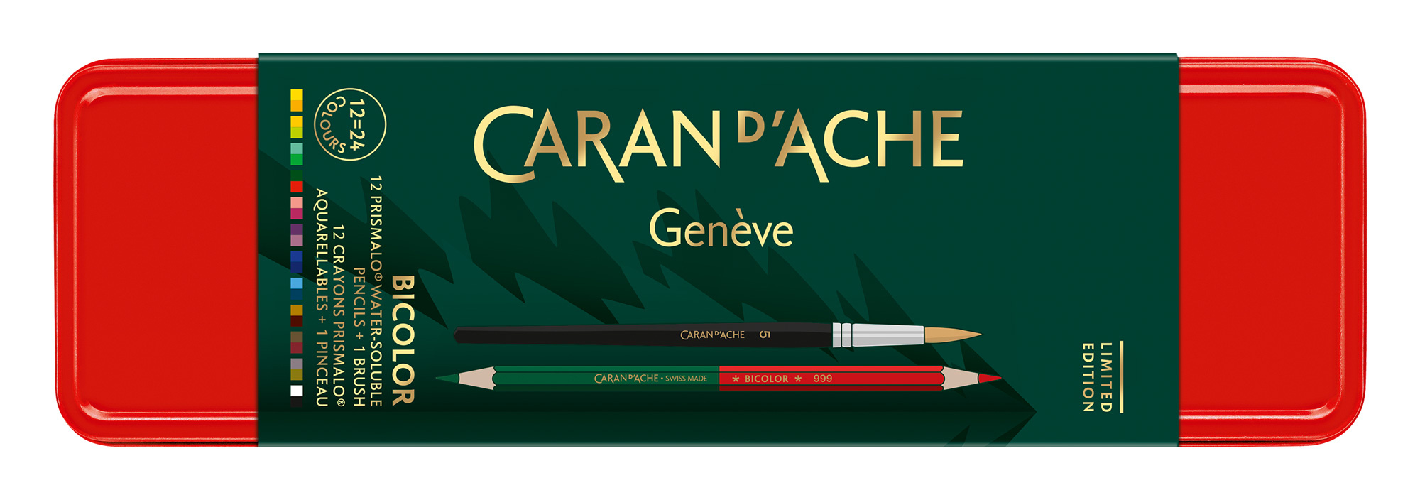 

Набор цветных карандашей Carandache Prismalo Bicolor Wonder Forest, шестигранные, 13 шт., заточенные (CC0999.121), Bicolor Wonder Forest