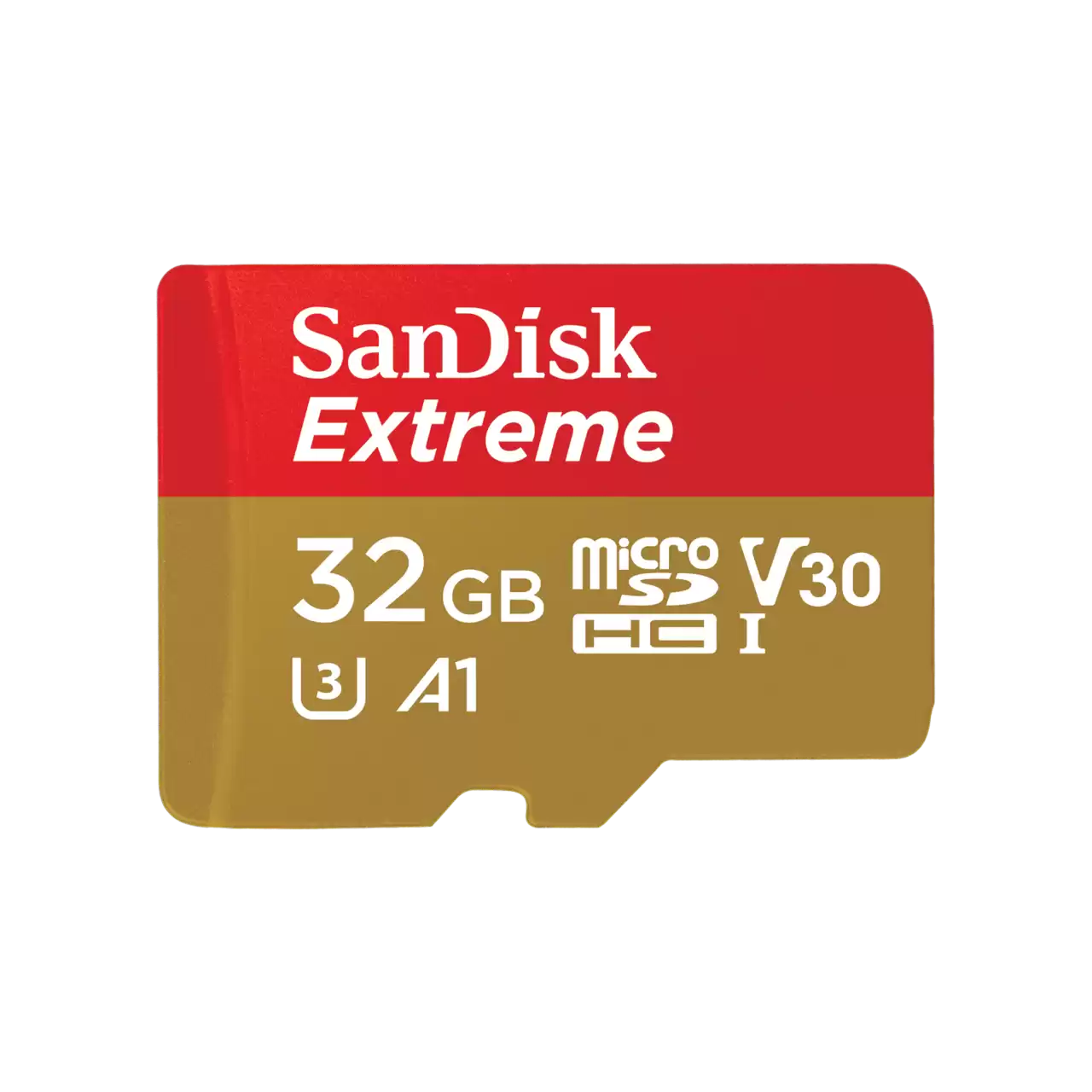 Карта памяти 32Gb microSDHC Sandisk Extreme Class 10 UHS-I U3 V30 A1 + адаптер (SDSQXAF-032G-GN6MN)