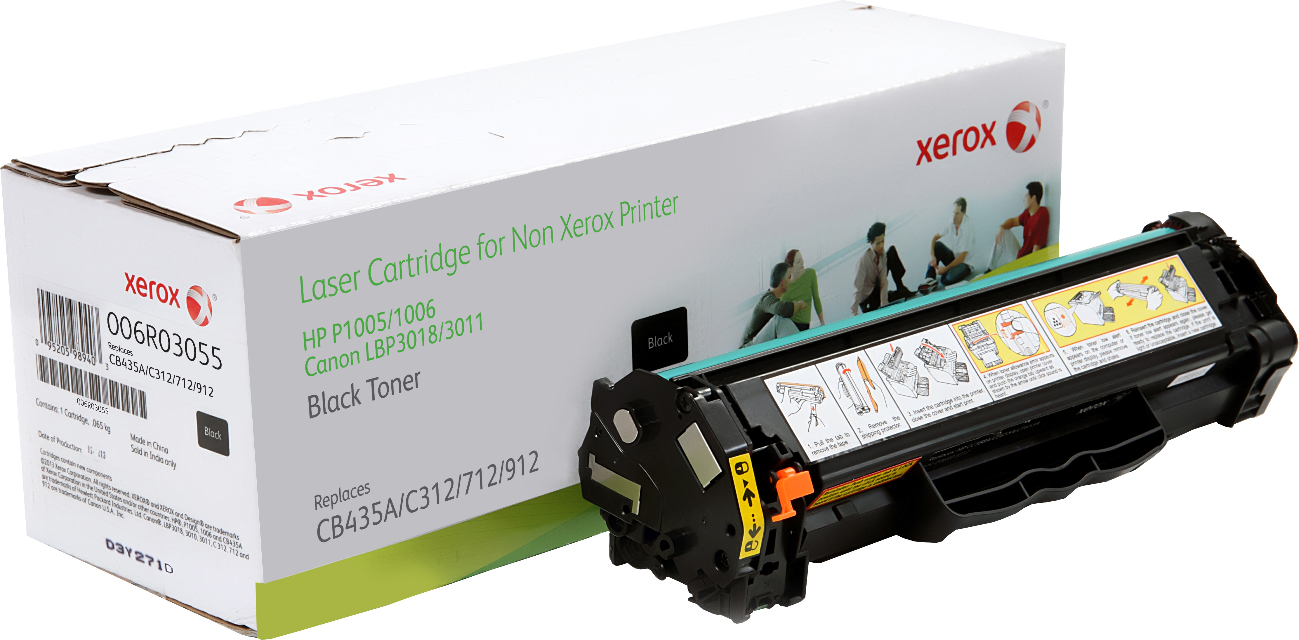

Картридж Xerox 006R03055 для P1505/P1505N (CB435A) 1500стр, Черный