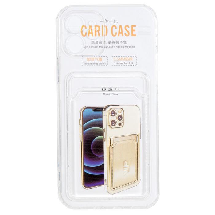 

Чехол 903746 с картхолдером для смартфона Apple iPhone 12, силикон, прозрачный (903746)