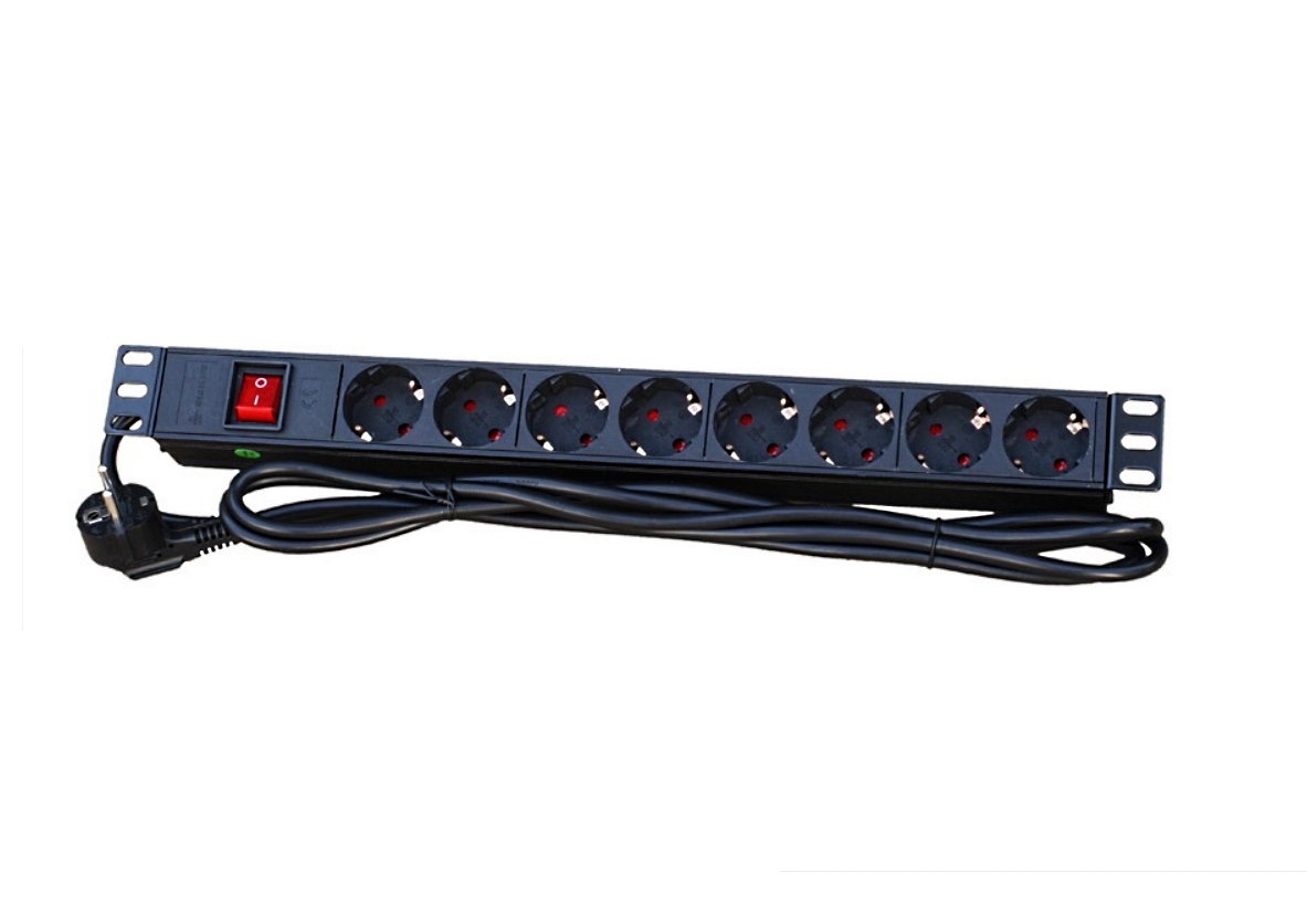 

Блок розеток (PDU) TFD LX-PDU07, 1U, кол-во розеток:8 (8xЕвро), 16А, черный, кабель питания 2 м (54556), LX-PDU07