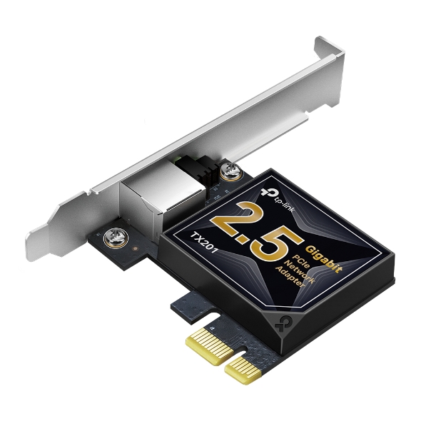 

Сетевая карта TP-LINK TX201, 1xRJ-45, 2.5 Гбит/с, PCI-Ex1, Retail (TX201), TX201