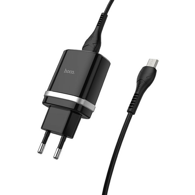 

Сетевое зарядное устройство Hoco HC-16279 C12Q 18W, USB, Quick Charge, черный (1882760), micro USB, HC-16279 C12Q