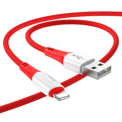 

Кабель USB 2.0(Am)-Lightning 8-pin(m), 2.4A, 1м, красный HOCO Ferry X70 (6931474760432), X70