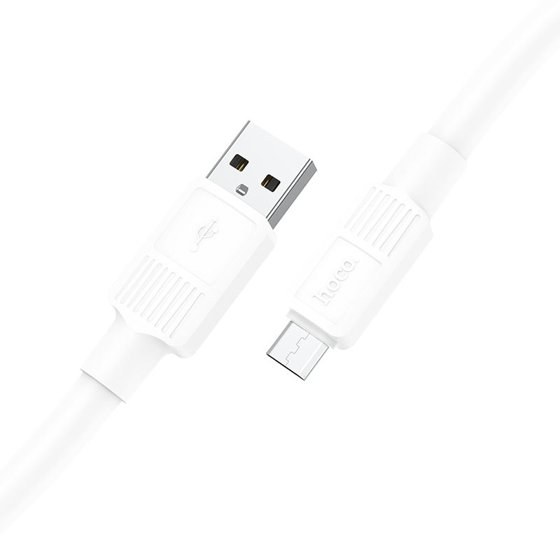 

Кабель USB-Micro USB, 2.4A, 1м, белый HOCO Solid X84 (6931474771018), X84