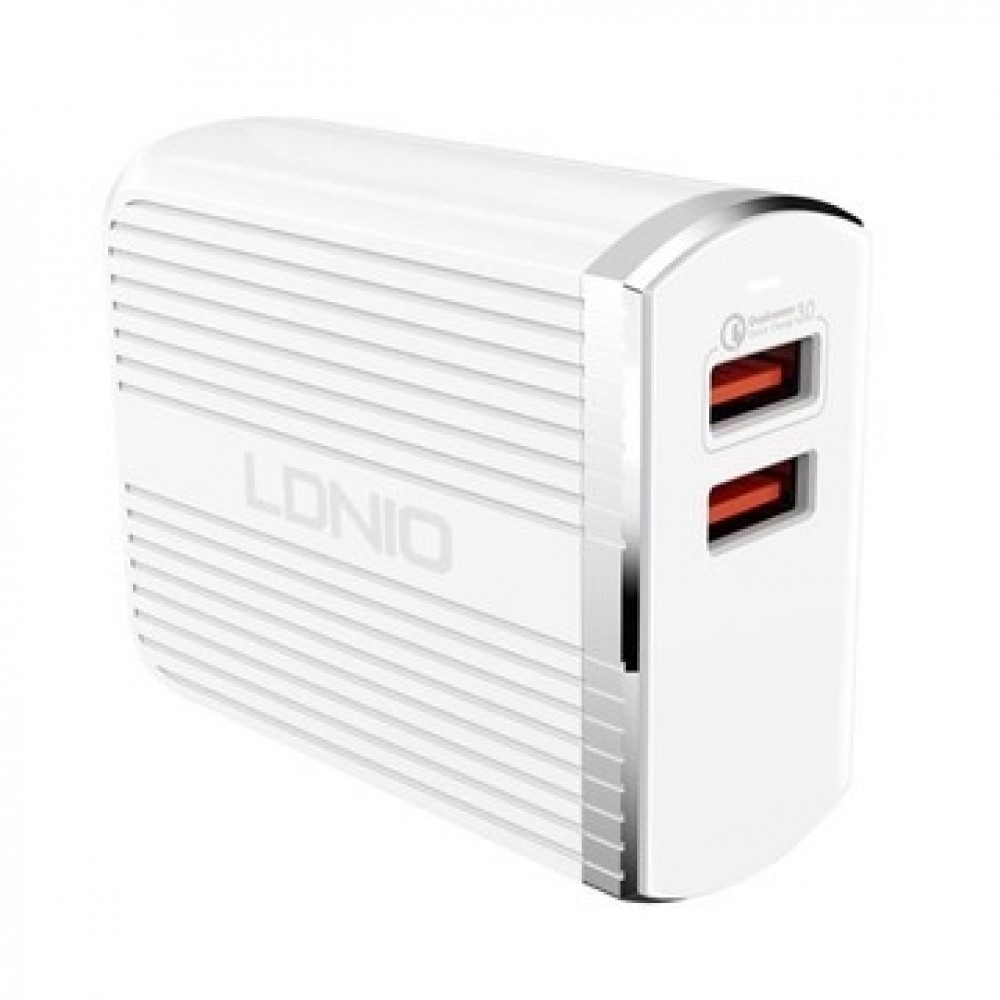 

Сетевое зарядное устройство LDNIO LD_B4359 A2502Q 30W, 2xUSB, Quick Charge, PD, белый (1808602), micro USB, LD_B4359 A2502Q