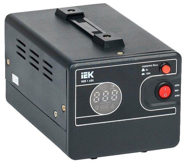 

Стабилизатор напряжения IEK HUB, 1000 VA, черный (IVS21-1-001-13), HUB