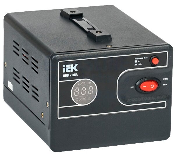 

Стабилизатор напряжения IEK HUB, 2000 VA, черный (IVS21-1-002-13), HUB