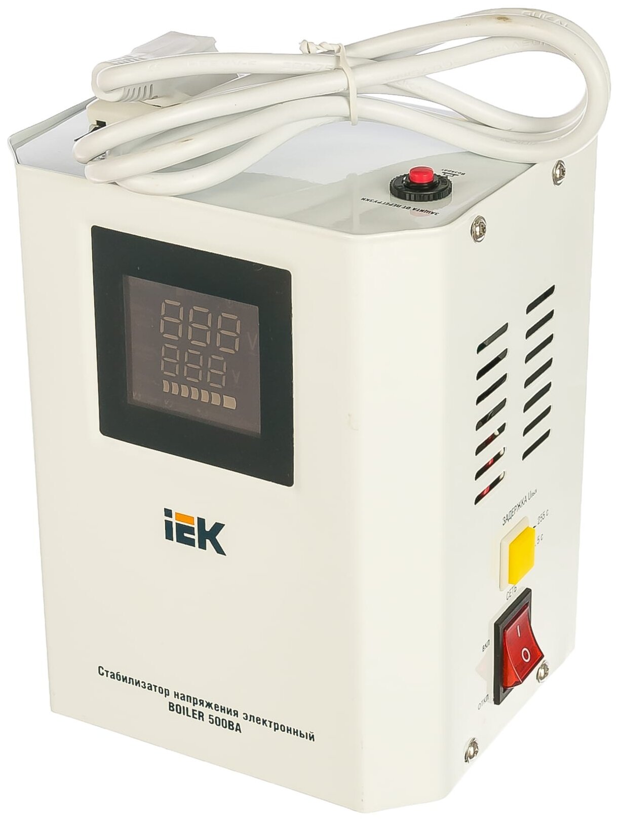 

Стабилизатор напряжения IEK Boiler, 500 VA, EURO, белый (IVS24-1-00500), Boiler
