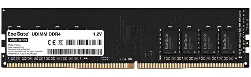 

Память DDR4 DIMM 8Gb, 3200MHz, ExeGate, Value (EX293813RUS), EX293813RUS