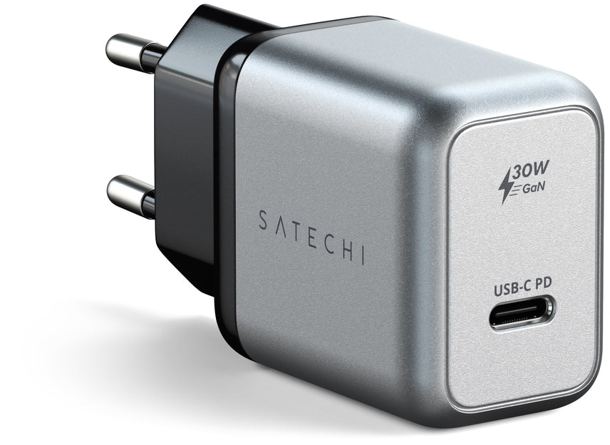 

Сетевое зарядное устройство Satechi Wall charger ST-UC30WCM-EU 30W, USB type-C, Quick Charge, PD, серый (89902), ST-UC30WCM-EU