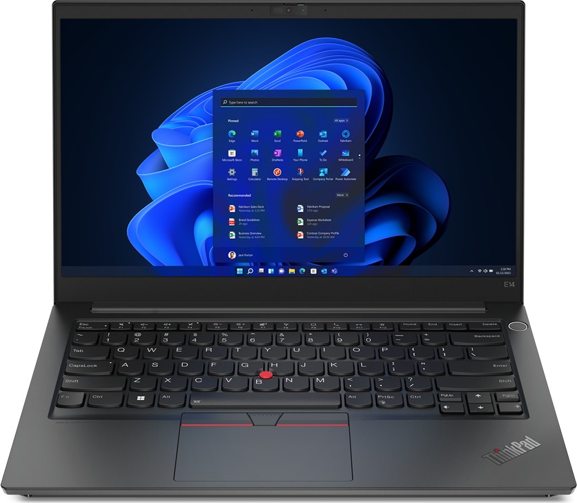 

Ноутбук Lenovo ThinkPad E14 G4 14" IPS 1920x1080, Intel Core i7 1255U 1.7GHz, 16Gb RAM, 512Gb SSD, NVIDIA GeForce MX550-2Gb, W11Pro, черный (21E30062RT), E14