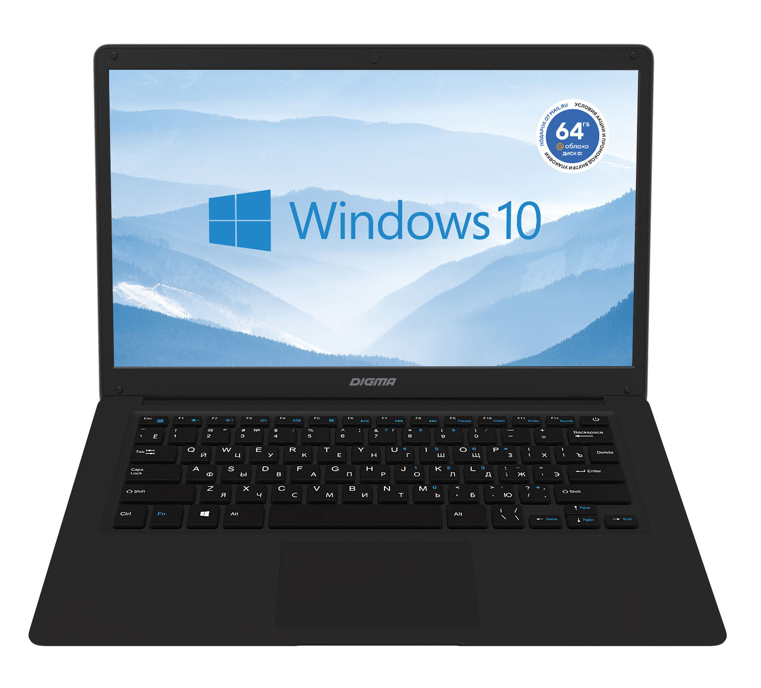 

Ноутбук Digma EVE 14 C414 14" IPS 1920x1080, Intel Celeron N3350 1.1 ГГц, 4Gb RAM, 128Gb eMMC, W10, черный (NCN144BXW02), C414