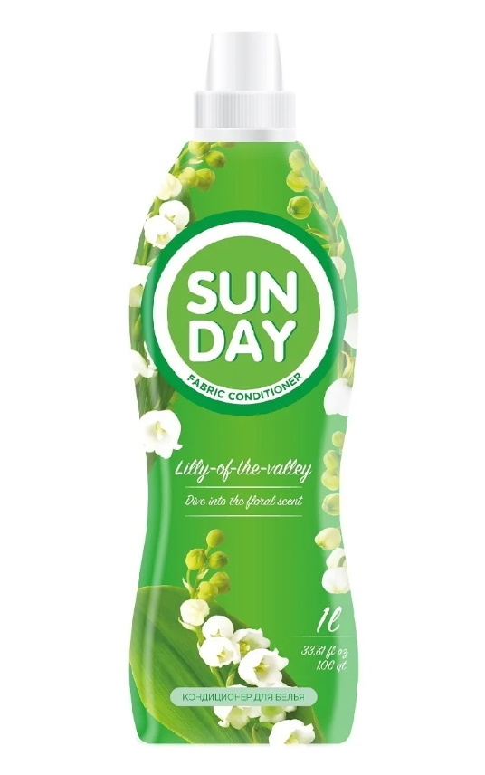 

Кондиционер для белья Sunday Свежесть ландыша, 1 л, Свежесть ландыша