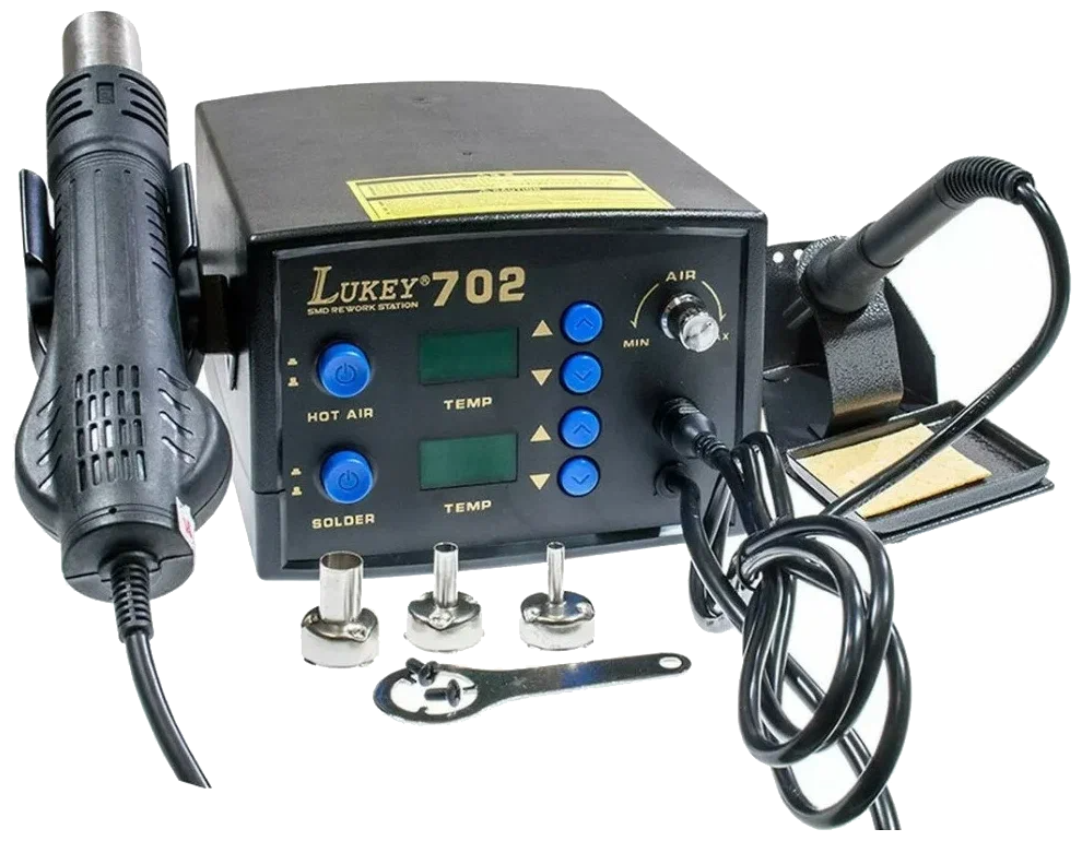 Паяльная станция LUKEY 702, 750 Вт (200°C-480°C)