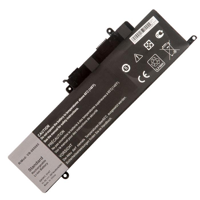 

Аккумуляторная батарея GK5KY для Dell, 11.1V, 3800mAh, 43Wh, черный (830935), GK5KY