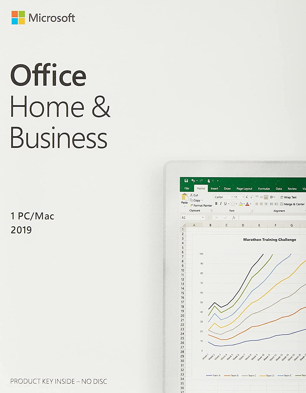 Офисный пакет Microsoft Office 2019 Home and Business для Windows/Mac, English, 1 лицензия на 1-пользователя, электронный ключ (T5D-03332)