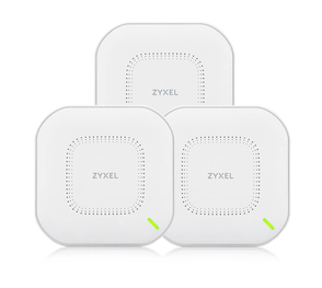 

Точка доступа ZYXEL NebulaFlex NWA90AX, LAN: 1x1 Гбит/с, 802.11a/b/g/n/ac/ax, 2.4 / 5 ГГц, до 1.2 Гбит/с, внутренних антенн: 4x4dBi, PoE, комплект 3шт. (NWA90AX-EU0103F), NebulaFlex NWA90AX