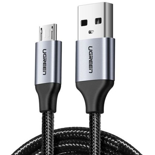 

Кабель USB-Micro USB, 2A быстрая зарядка, 2м, черный UGREEN US290 (60148), US290