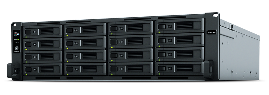 Сетевой накопитель (NAS) Synology RackStation RS4021XS+, слоты 16x2.5"/3.5" SATA3