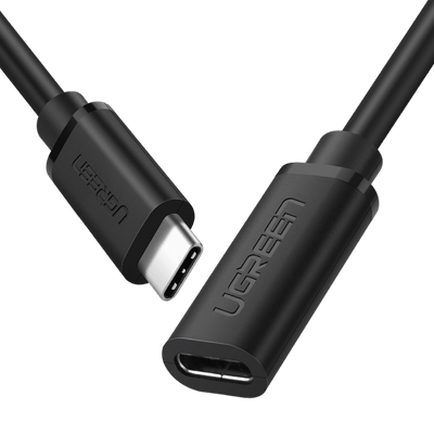 

Кабель USB 3.1 Type-C(m)-USB 3.1 Type-C(f), MFi, 3A, 50см, черный UGREEN ED008 (40574), ED008