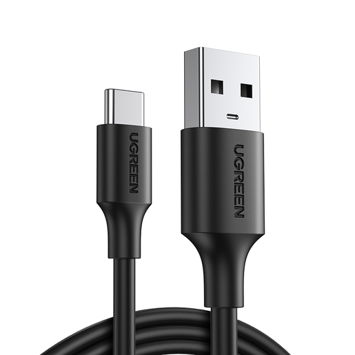 Кабель USB 2.0(Am)-USB 2.0 Type-C(m), 3A быстрая зарядка, 1.5м, черный UGREEN US287 (60117)