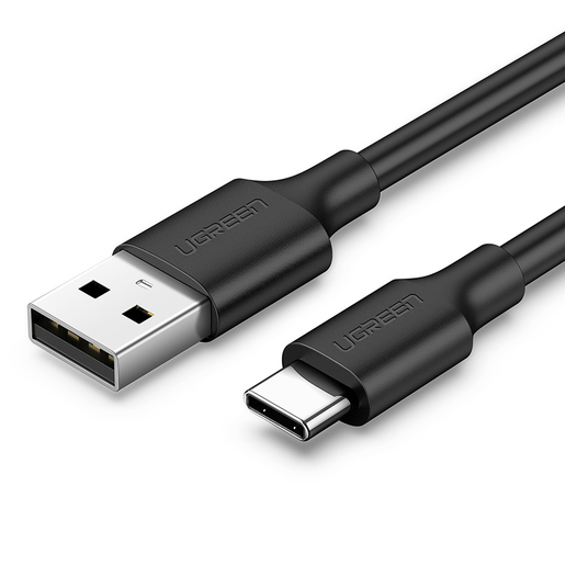 Кабель USB-USB Type-C, 2 м, черный UGREEN US287