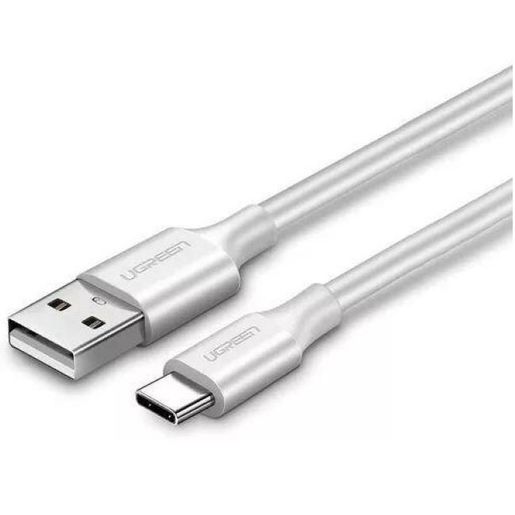

Кабель USB-USB Type-C, 3A быстрая зарядка, 2м, белый UGREEN US287 (60123), US287