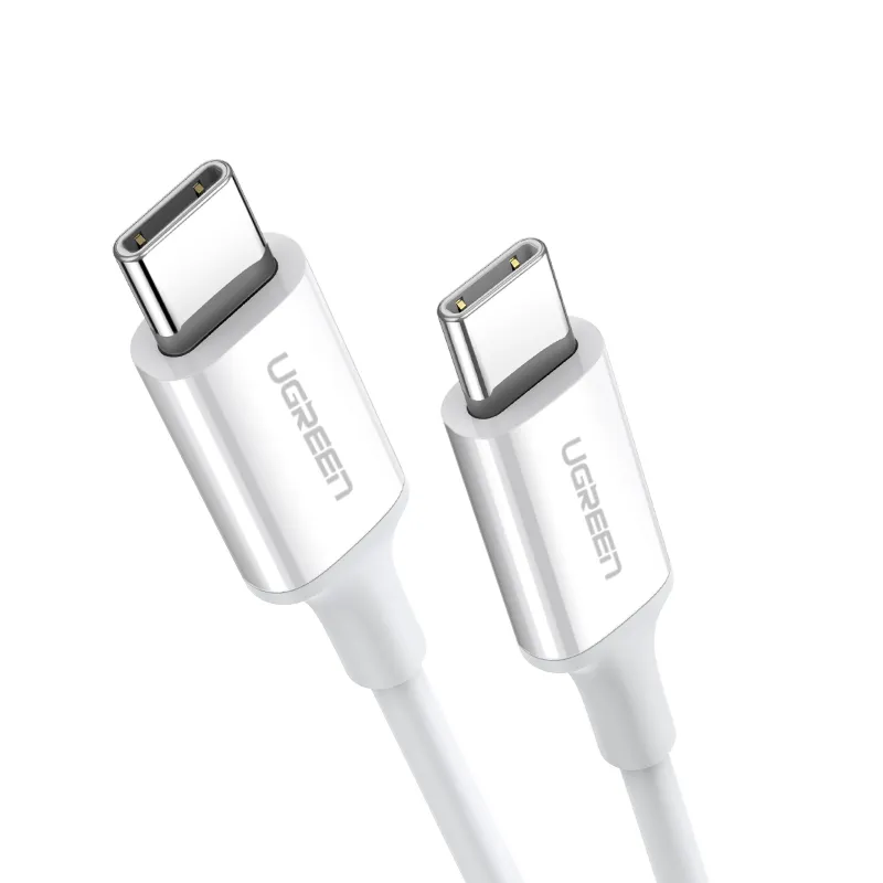 

Кабель USB Type-C(M)-USB Type-C(M), быстрая зарядка, 3А, Power Delivery 60 Вт, 2 м, белый, UGREEN US264 (60520), US264