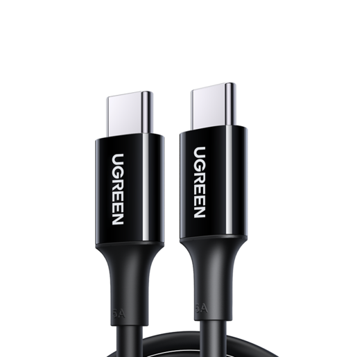 

Кабель USB Type-C-USB Type-C, экранированный, 5A быстрая зарядка, 2м, черный UGREEN US300 (80372), US300
