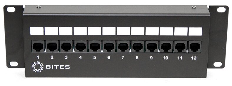 

Патч-панель настенная 2U, порты: 12 x RJ-45 кат. 5e, черный, PPU55-08W, 5bites (PPU55-08W), PPU55-08W