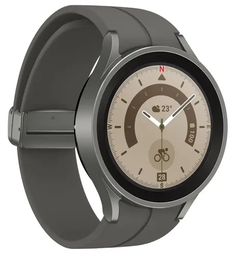 

Смарт-часы Samsung Galaxy Watch5 Pro 45mm, 1.4" Super Amoled, серый (SM-R920NZTACIS), Galaxy Watch5 Pro 45mm