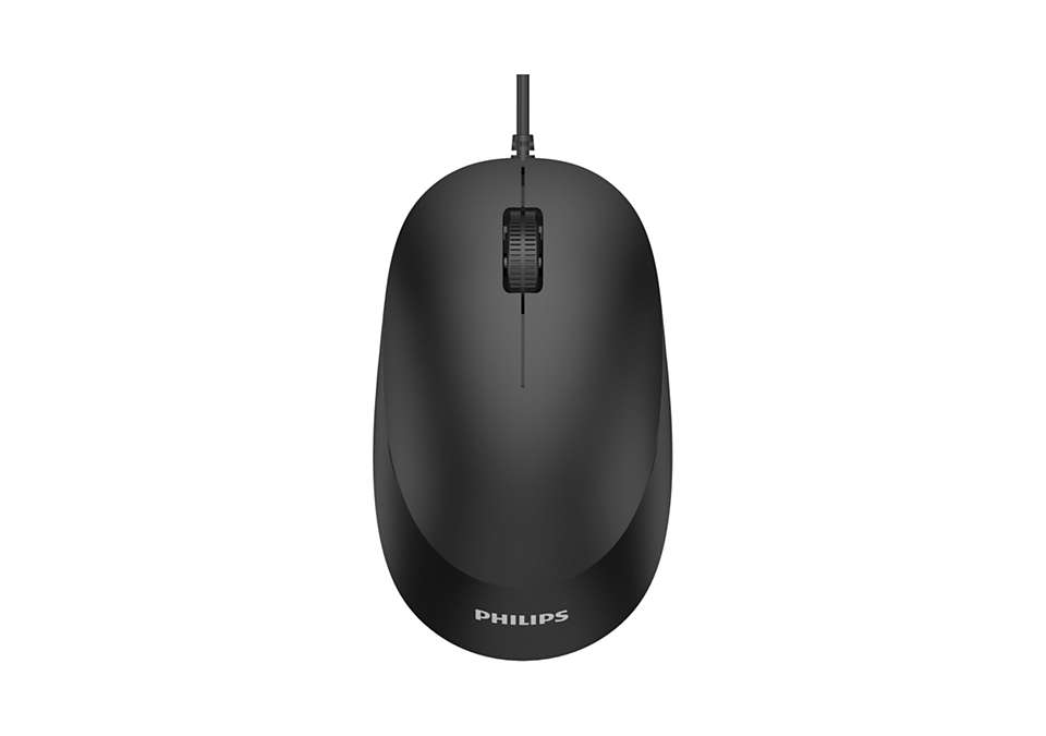 Мышь PHILIPS SPK7207, USB, черный
